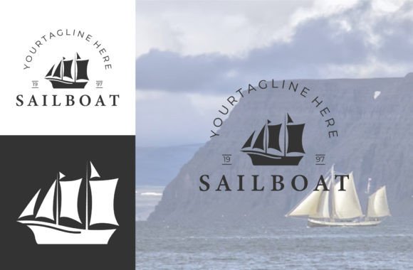 Download Sailing Ship Silhouette Vintage Logo - Silhouette Collection