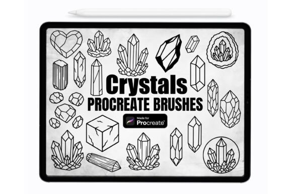 Download Crystals Procreate Brushes | Stamps - Premium Bundle