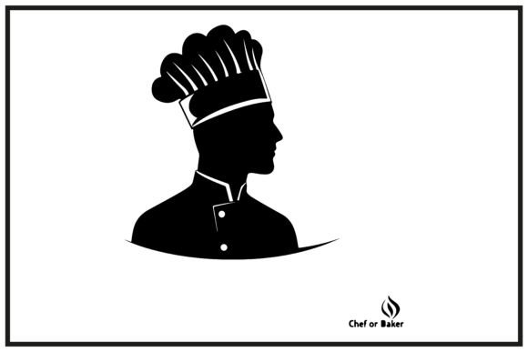 Download Silhouette of a Chef or Baker Logo - Silhouette Collection