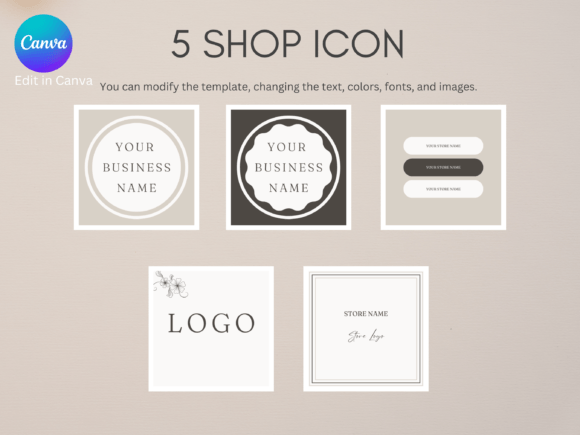 Download Minimalist Etsy Shop Icon Templates - Minimalist Collection