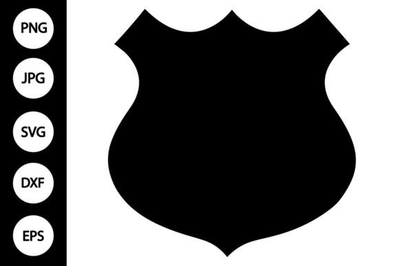 Download Silhouette Police Badge SVG - Silhouette Collection
